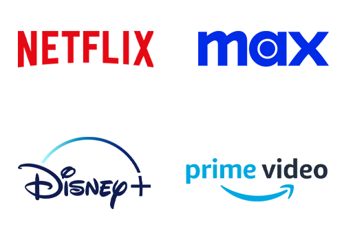 Netflix, HBO Max, Disney+, Prime Video