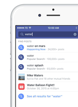 Facebook Expands the Search Bar