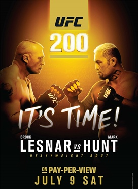 UFC 200: Lesnar vs. Hunt on July 9