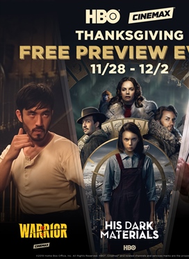 HBO & Cinemax Thanksgiving Free Preview