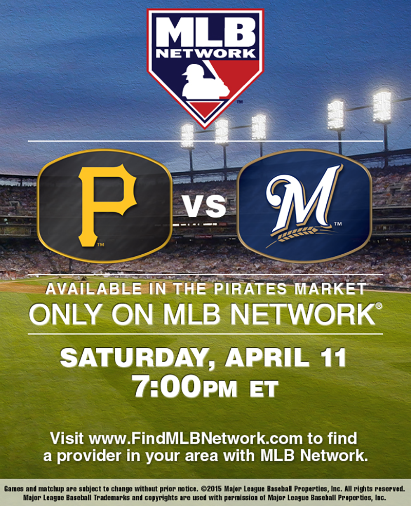MLB NETWORK Pirates VS Brewers Follow The Wire