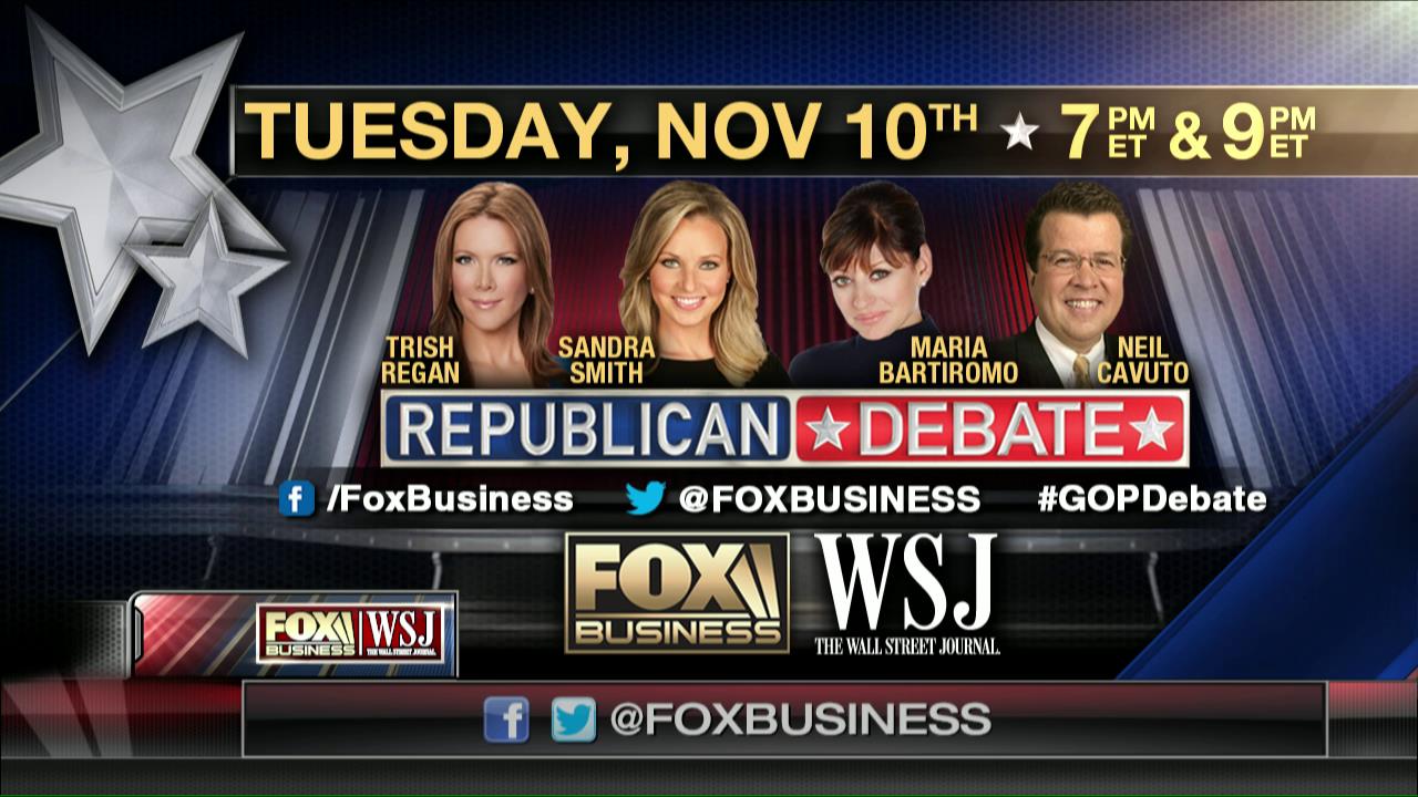 Watch the November 10th presidential debates on FOX Business Network