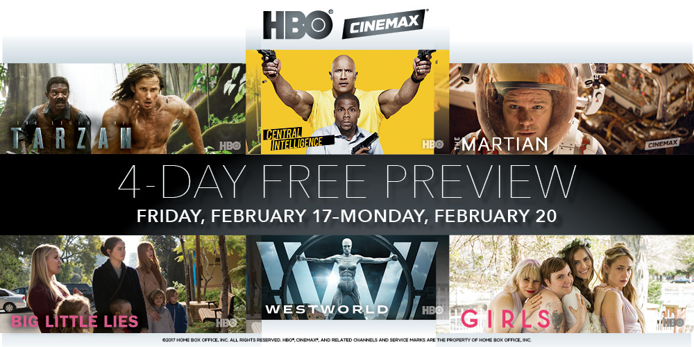 HBO & CINEMAX 4Day Free Preview Follow The Wire
