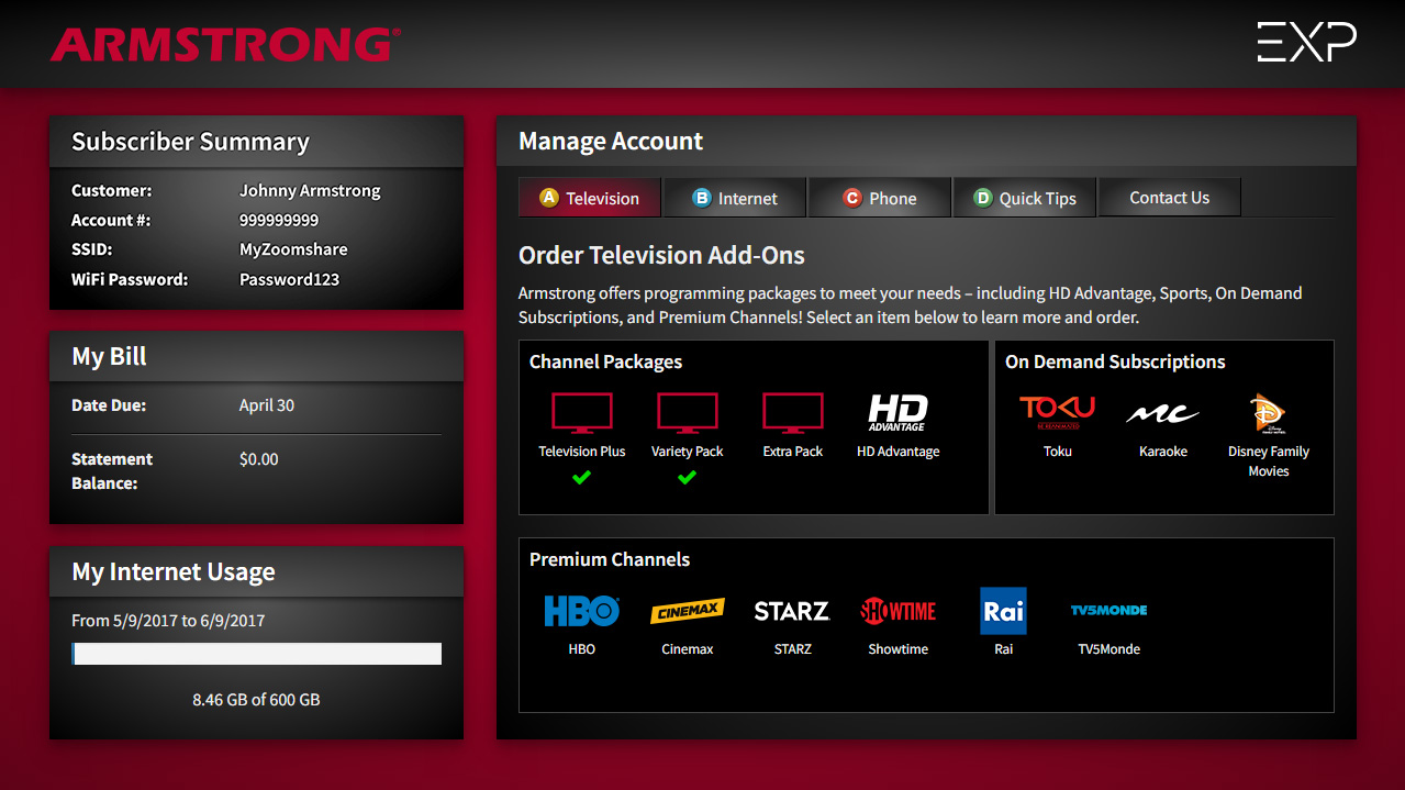 Channel Guide For Armstrong Cable