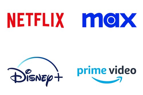 Netflix, HBO Max, Disney+, Prime Video