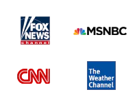 FOX News, MSNBC, CNN, C-SPAN