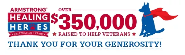 Armstrong Healing Heroes over $350,000 raised!