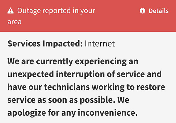 Outage Notification