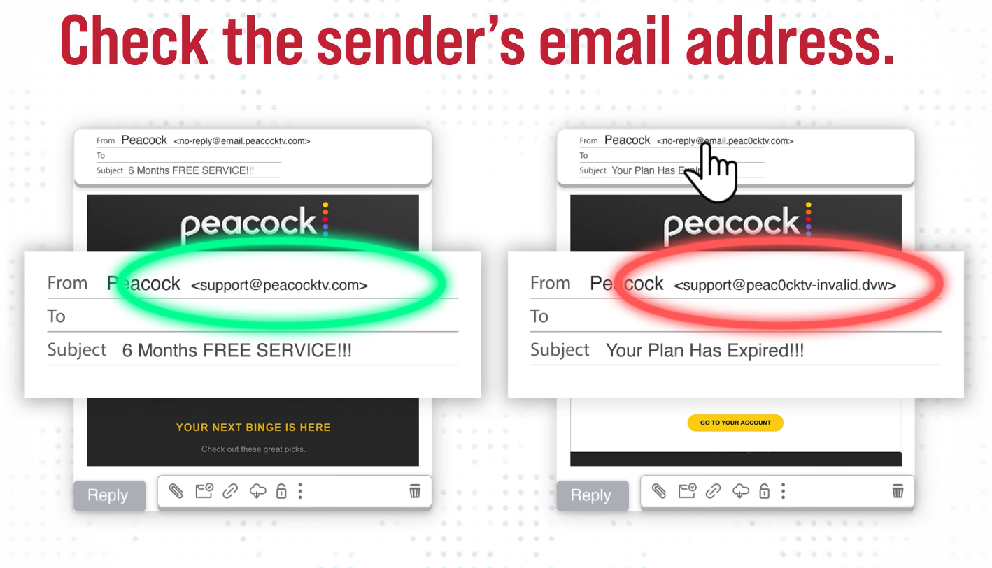 phishing email example