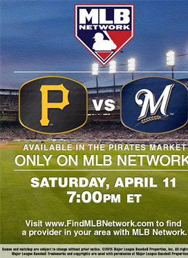 MLB NETWORK: Pirates VS Brewers