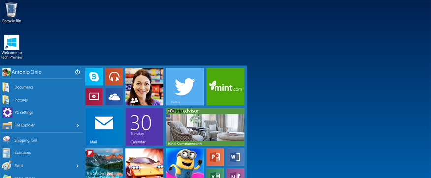 New Windows 10 Upgrade with Microsoft Edge