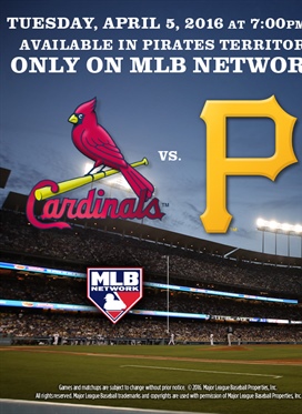 Cardinals vs. Pirates on Tuesday, April 5th