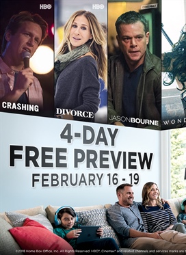 HBO/Cinemax Free Preview Weekend