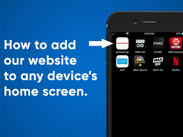 How to add our website to your device’s home screen!